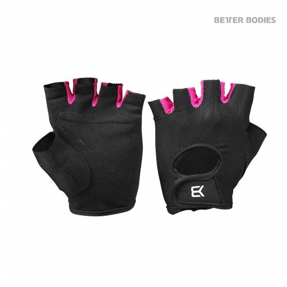 Womens Train Gloves, Black/pink