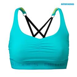 Athlete Short Top, Aqua blue