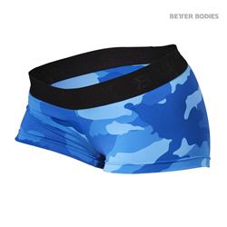 Fitness Hotpant, Blue camo