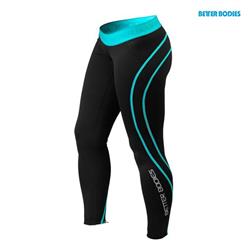 Athlete tights, Black / Aqua