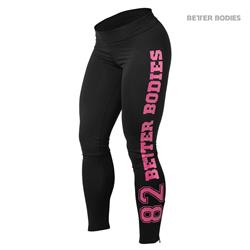 Varsity Tights, Black/pink