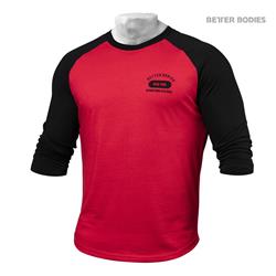 Mens Baseball Tee, Bright red
