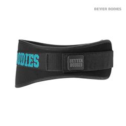 Womens Gym Belt, Black/Aqua