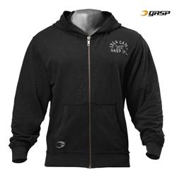 Throwback Zip Hoodie, Wash black